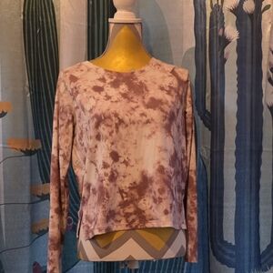 RBX Mauve Tie-Dye Long Sleeve Top